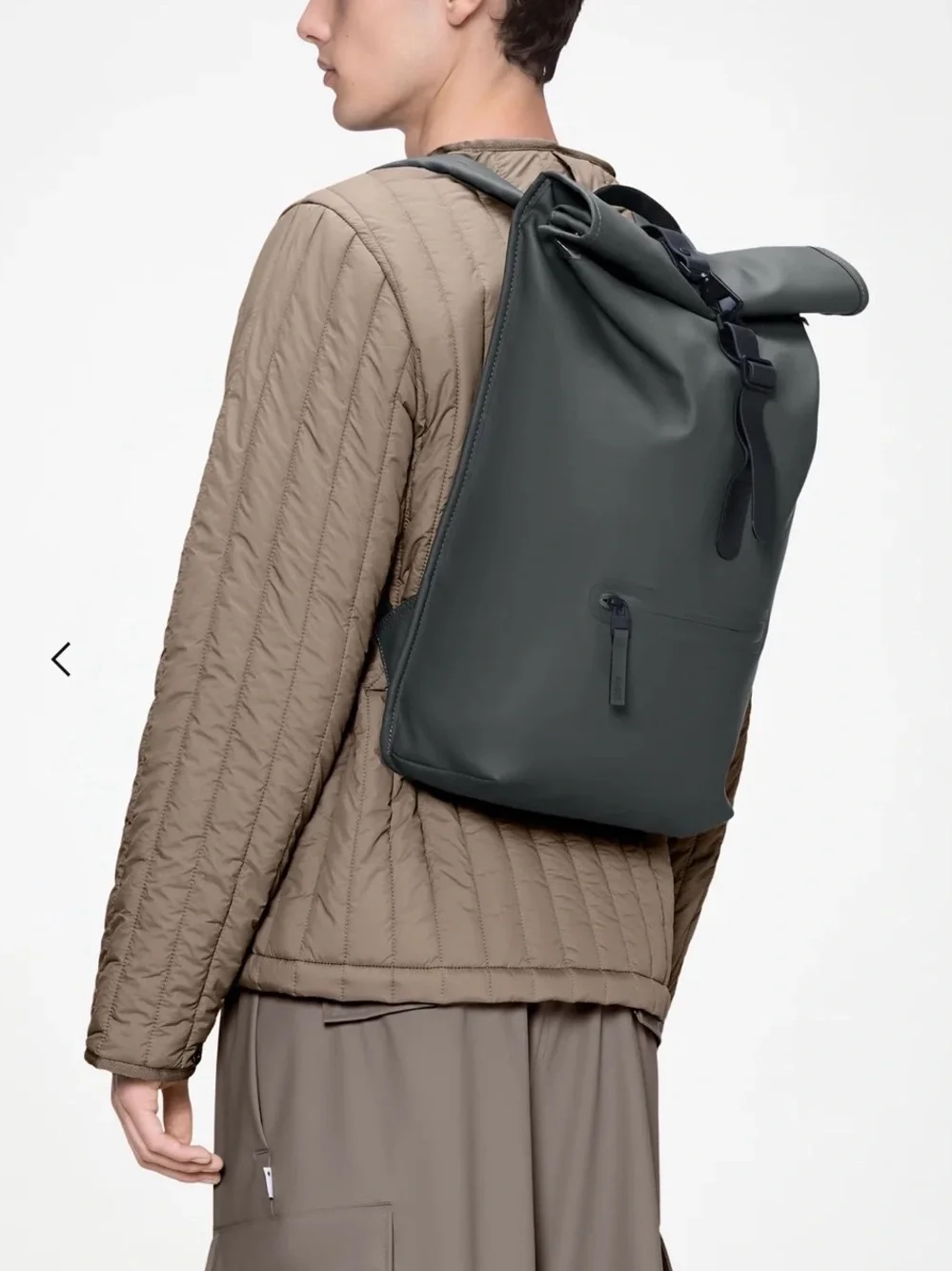 RAINS Rolltop Rucksack / black / waterproof / *BRAND NEW*